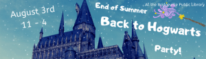 Back to Hogwarts End of Summer Party