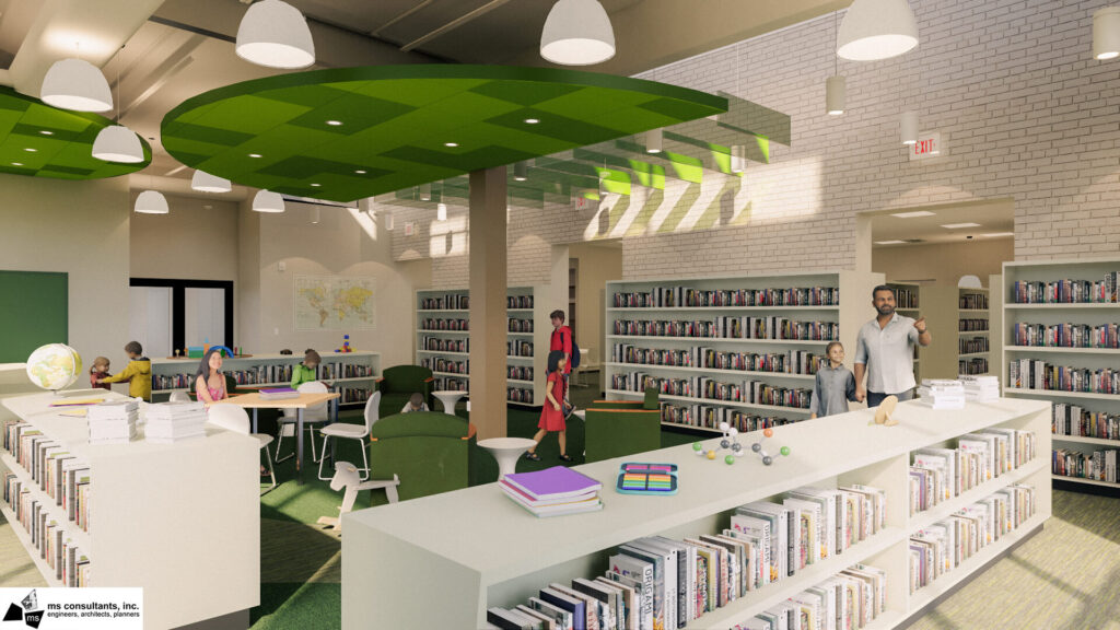 architect's rendering of the future children's area